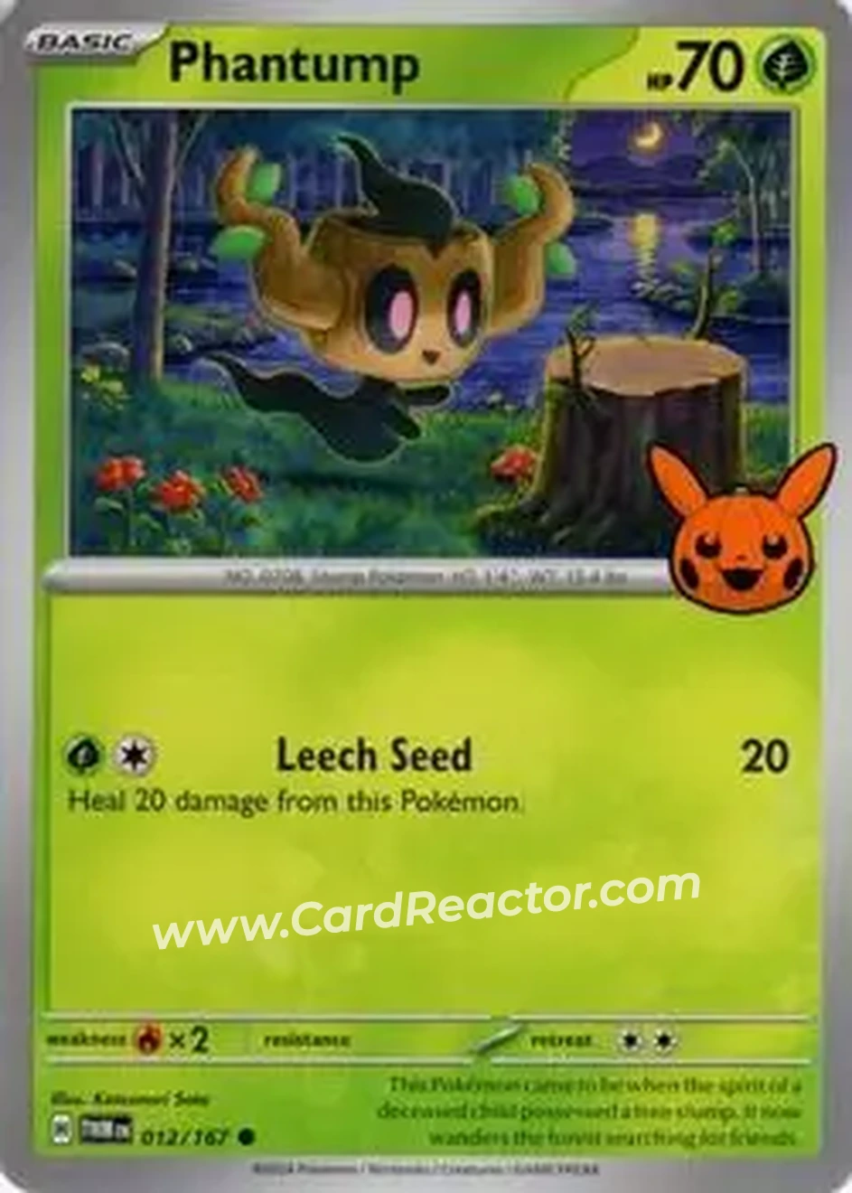 2024 Pokemon Trick or Trade #012/167 - Phantump - Front