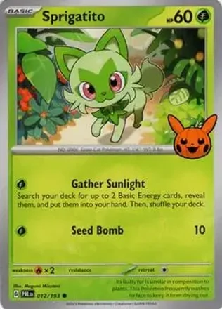 2024 Pokemon Trick or Trade #012/193 Sprigatito ex