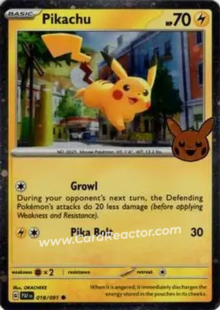 2024 Pokemon Trick or Trade #018/091 - Pikachu - Front