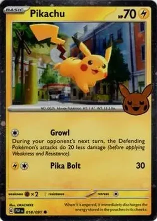 2024 Pokemon Trick or Trade #018/091 Pikachu