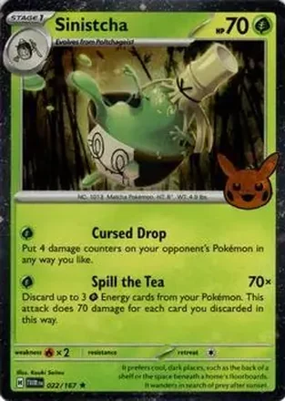 2024 Pokemon Trick or Trade #022/167 Sinistcha