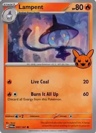 2024 Pokemon Trick or Trade #037/167 Lampent