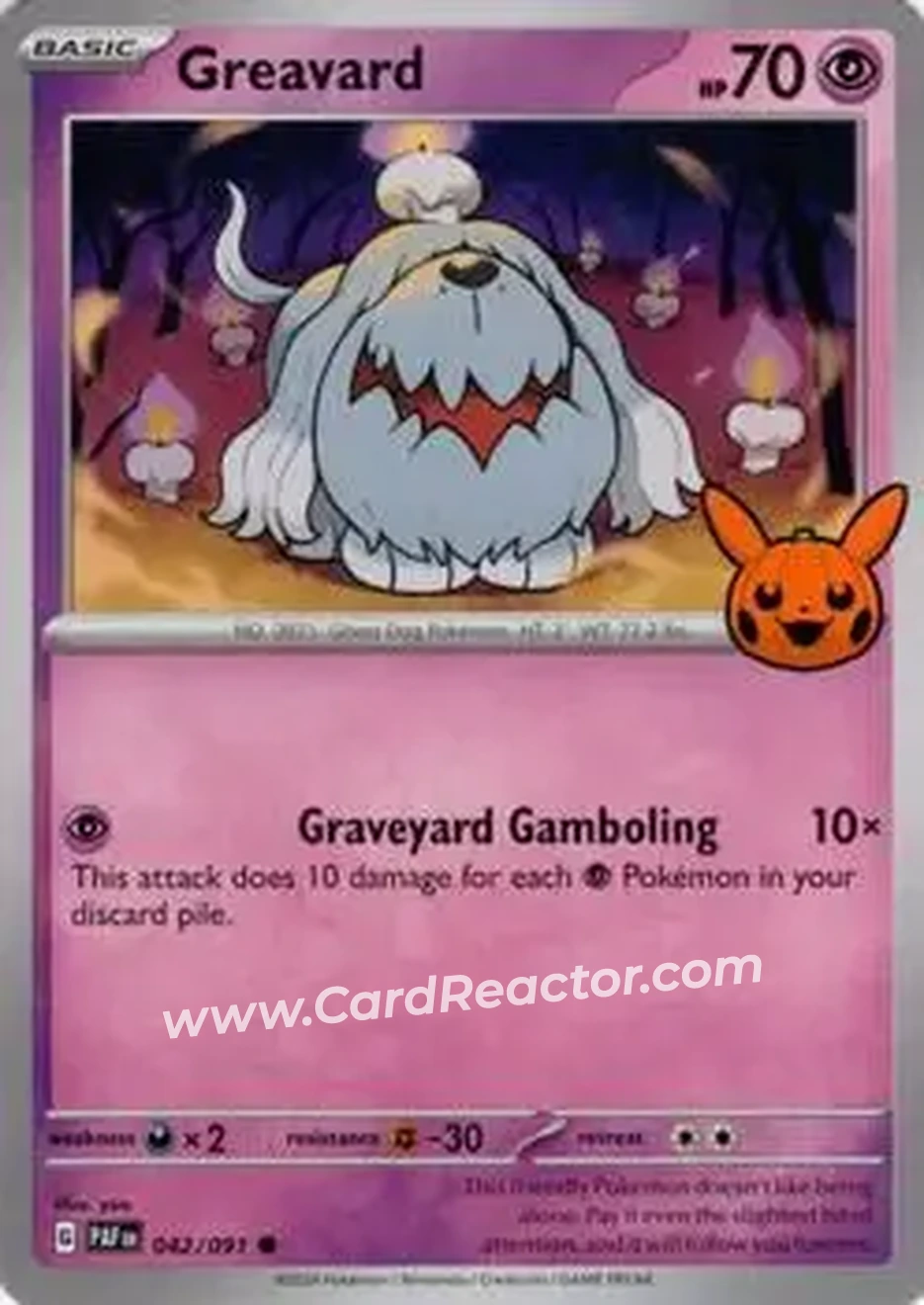 2024 Pokemon Trick or Trade #042/091 - Greavard - Front