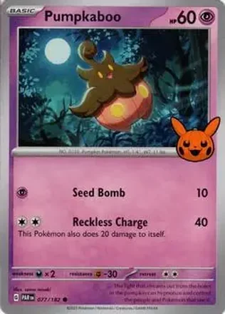 2024 Pokemon Trick or Trade #077/182 Pumpkaboo