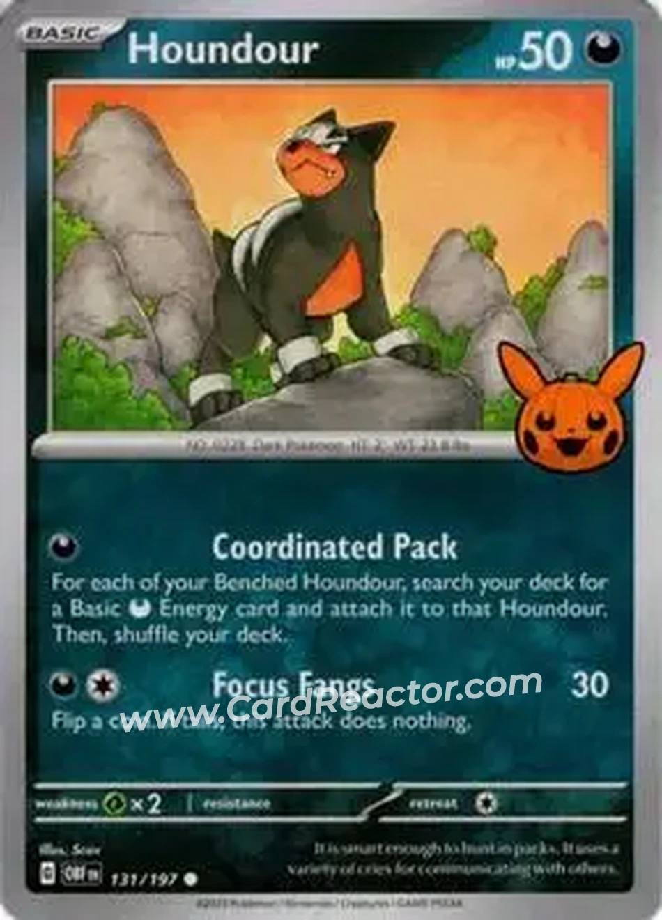 2024 Pokemon Trick or Trade #131/197 - ロケット団のデルビル - Front