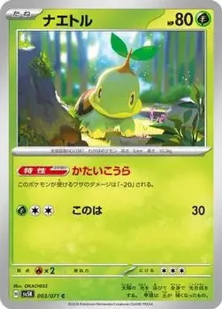 2024 Pokémon Scarlet & Violet Wild Force (Japanese) #003/071 Turtwig