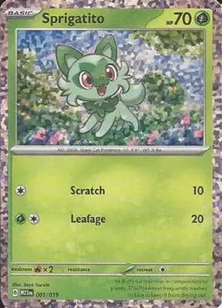 2023 Pokemon McDonald's Match Battle #001/015 - Sprigatito ex