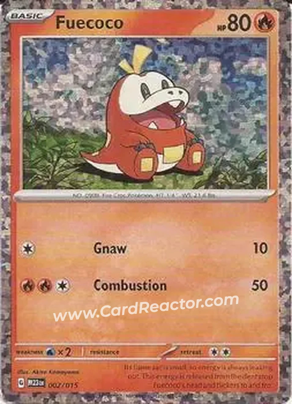 2023 Pokemon McDonald's Match Battle #002/015 - Fuecoco - Front