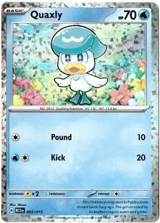 2023 Pokemon McDonald's Match Battle #003/015 - Quaxly