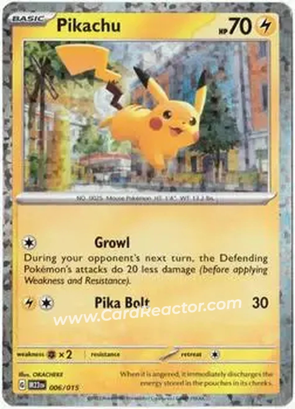 2023 Pokemon McDonald's Match Battle #006/015 - Pikachu - Front