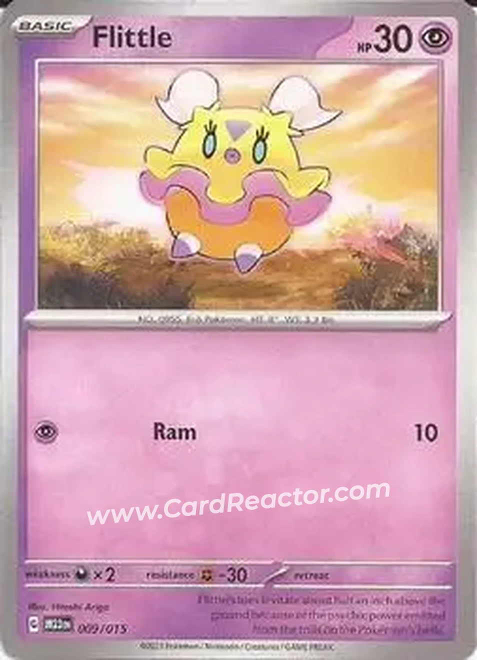 2023 Pokemon McDonald's Match Battle #009/015 - Flittle - Front