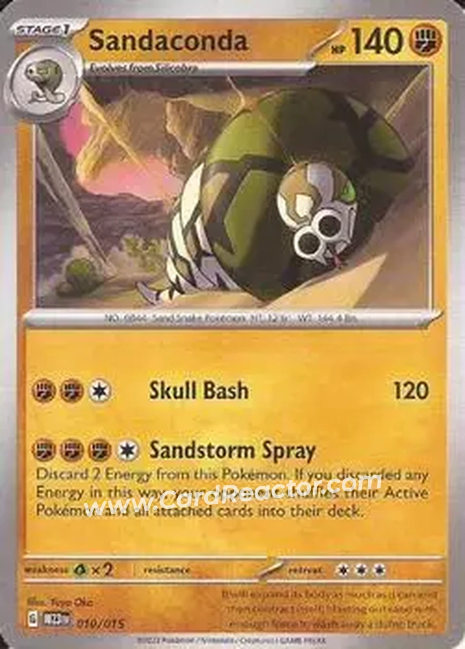 2023 Pokemon McDonald's Match Battle #010/015 - Hop’s Sandaconda - Front