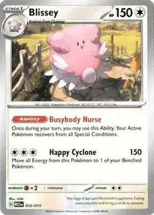 2023 Pokemon McDonald's Match Battle #012/015 - Blissey ex