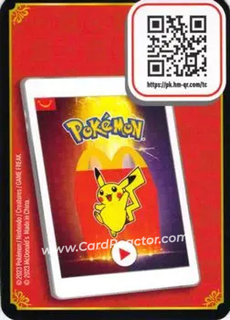 2023 Pokemon McDonald's Match Battle - QR Codes #NNO - Sprigatito ex - Back