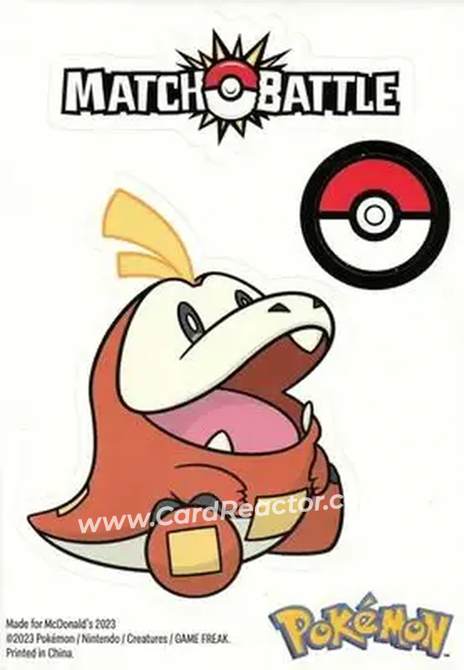 2023 Pokemon McDonald's Match Battle - Stickers #NNO - Fuecoco - Front