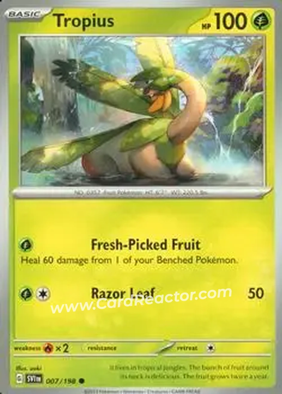 2023 Pokemon Scarlet & Violet #007/198 - Tropius - Front