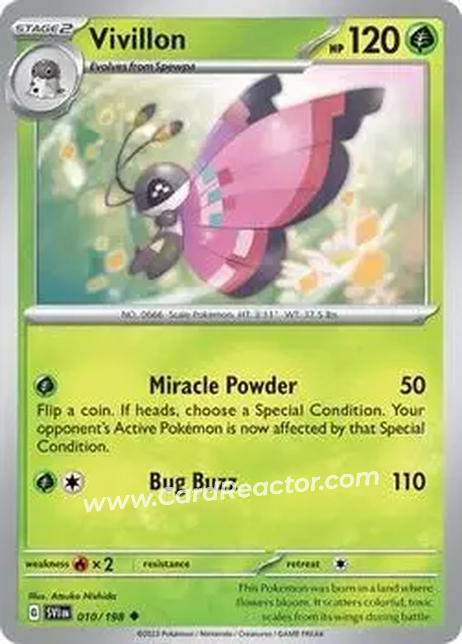 2023 Pokemon Scarlet & Violet #010/198 - Vivillon