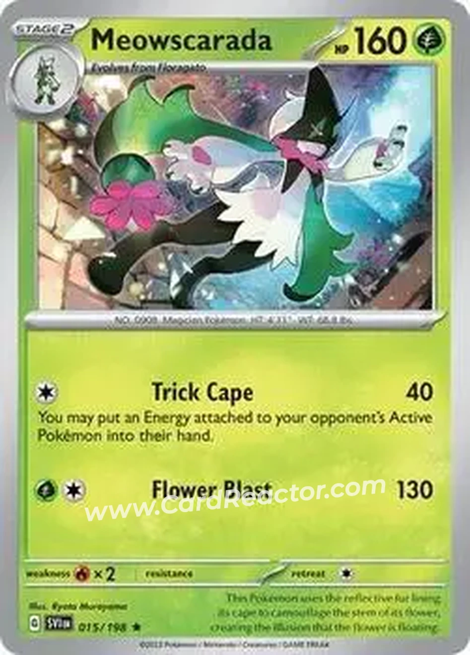 2023 Pokemon Scarlet & Violet #015/198 - Meowscarada - Front
