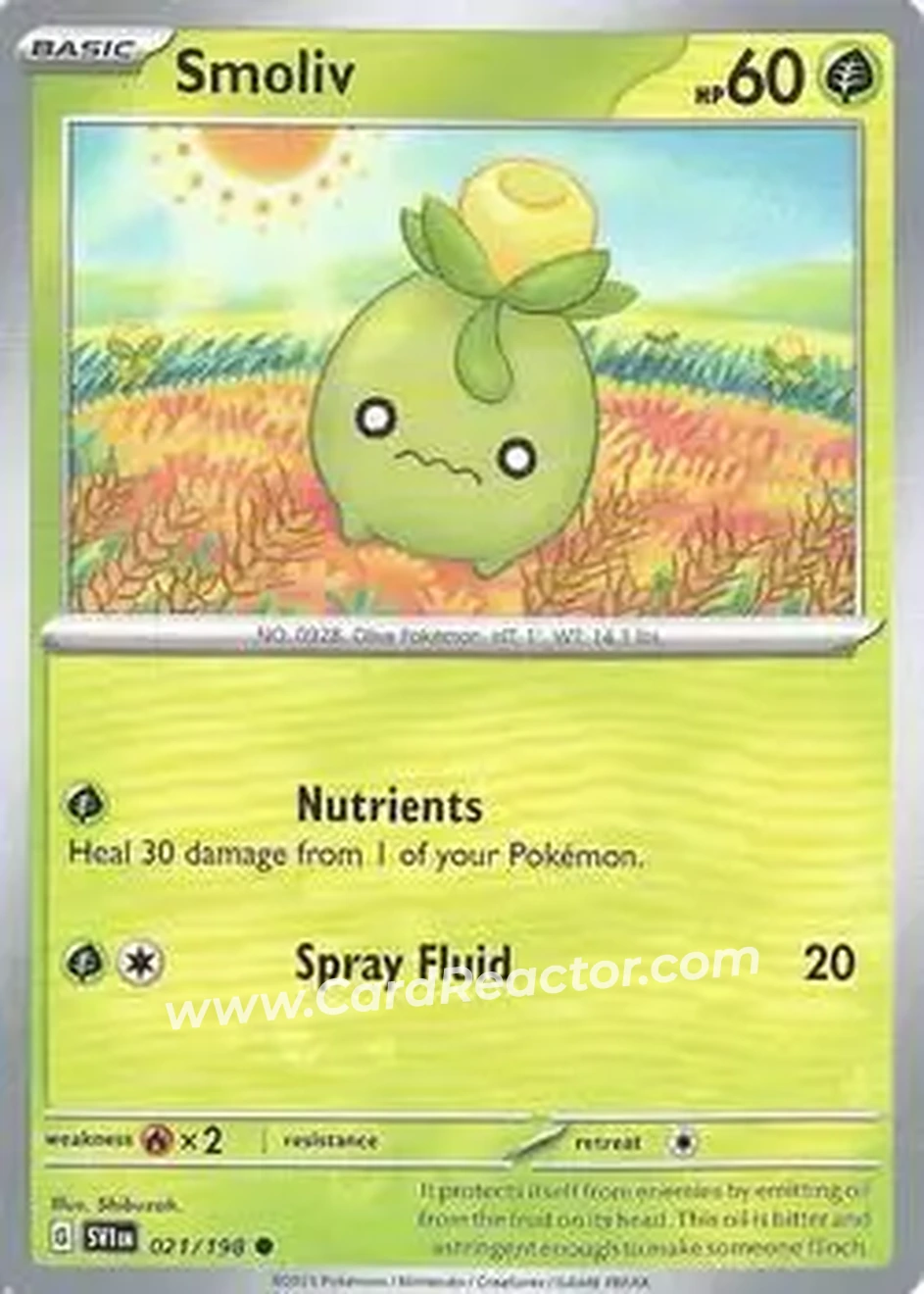 2023 Pokemon Scarlet & Violet #021/198 - ミニーブ - Front