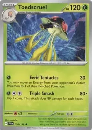 2023 Pokemon Scarlet & Violet #026/198 - Toedscruel