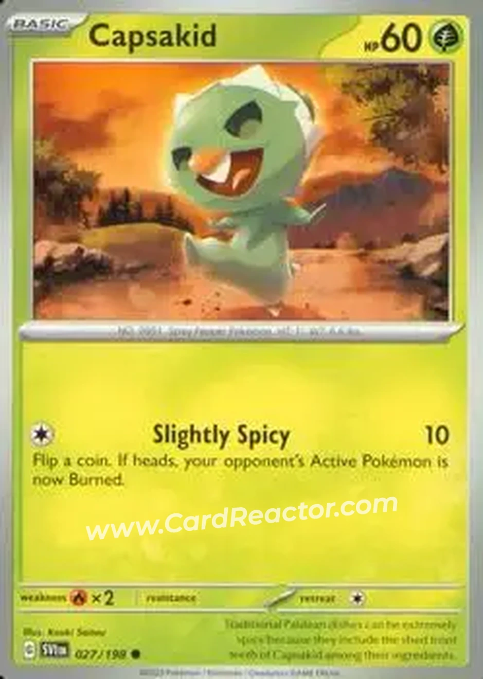 2023 Pokemon Scarlet & Violet #027/198 - Capsakid