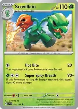 2023 Pokemon Scarlet & Violet #029/198 - Scovillain Ex