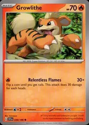 2023 Pokemon Scarlet & Violet #030/198 - Growlithe