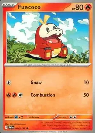 2023 Pokemon Scarlet & Violet #036/198 - Fuecoco