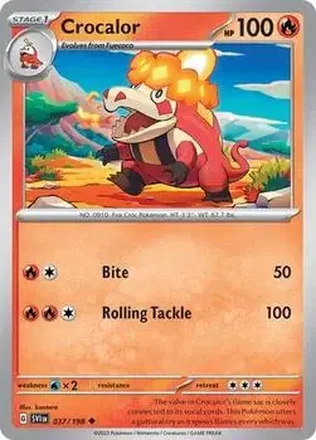 2023 Pokemon Scarlet & Violet #037/198 - Crocalor