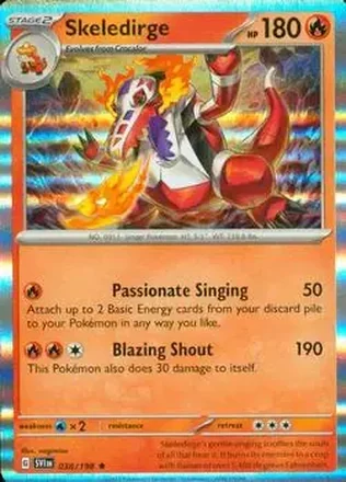 2023 Pokemon Scarlet & Violet #038/198 - Skeledirge