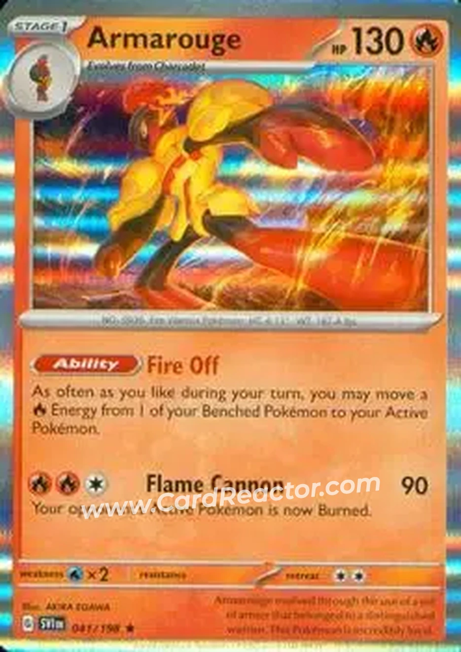 2023 Pokemon Scarlet & Violet #041/198 - Armarouge - Front