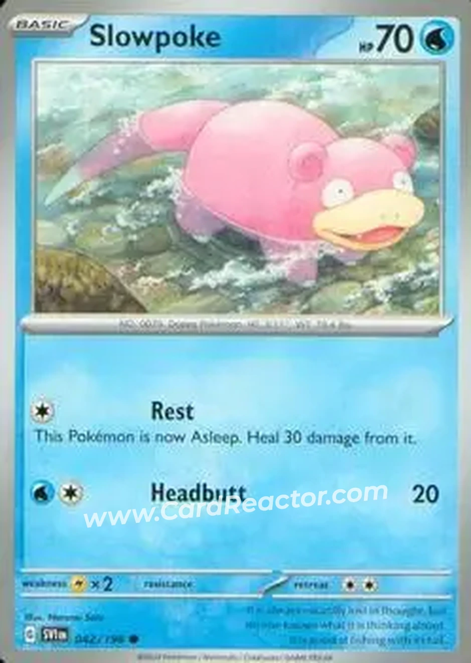 2023 Pokemon Scarlet & Violet #042/198 - Slowpoke - Front