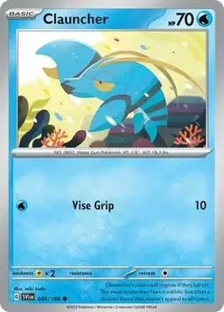 2023 Pokemon Scarlet & Violet #049/198 - Clauncher