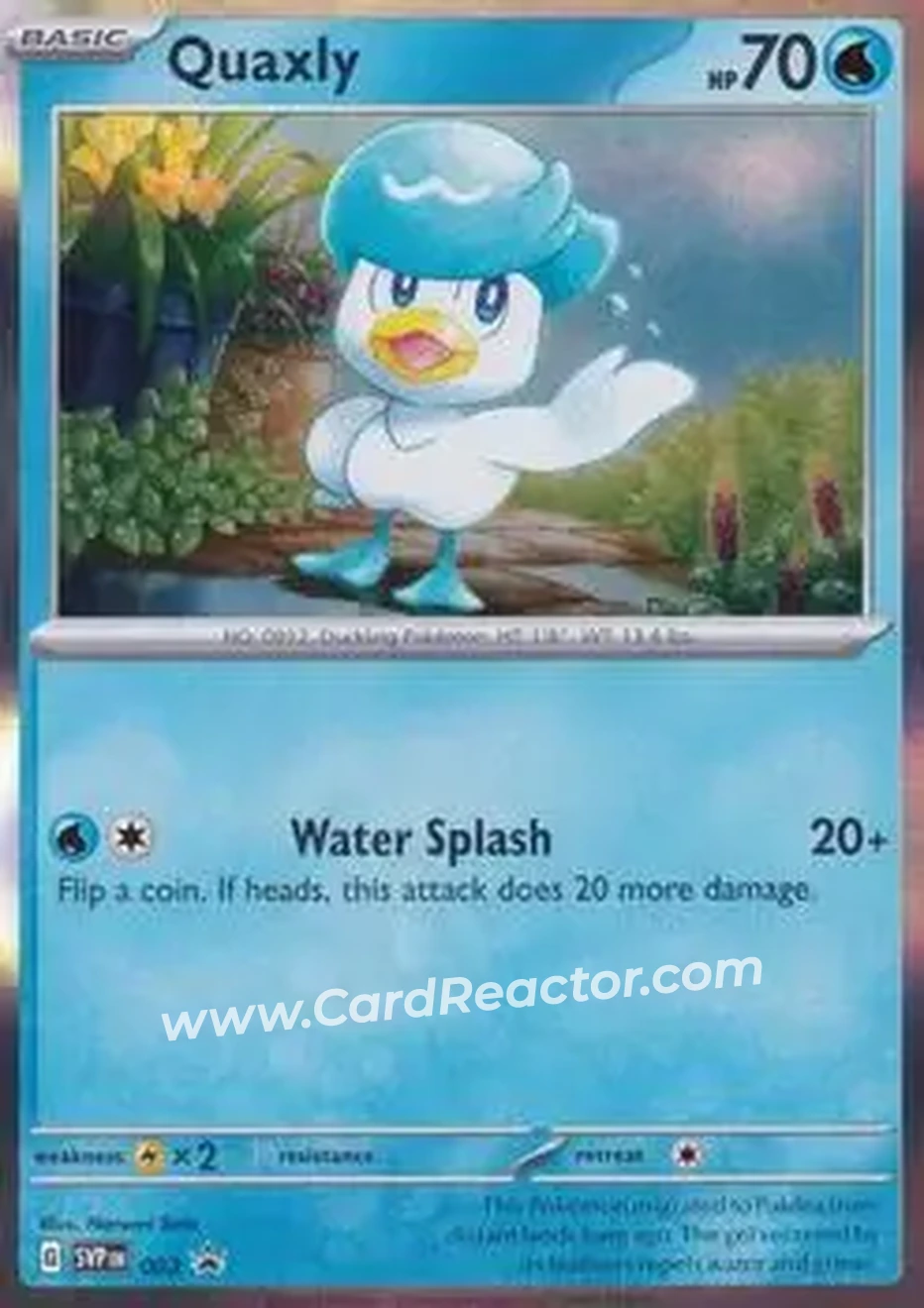 2023-25 Pokémon Scarlet & Violet Black Star Promos #003 - Quaxly
