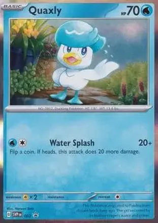 2023-25 Pokémon Scarlet & Violet Black Star Promos #003 - Quaxly