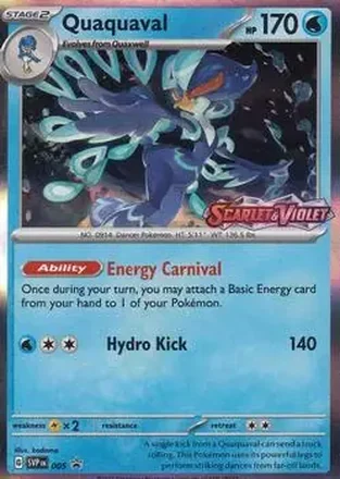 2023-25 Pokémon Scarlet & Violet Black Star Promos #005a - Quaquaval
