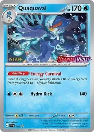 2023-25 Pokémon Scarlet & Violet Black Star Promos #005b - Quaquaval