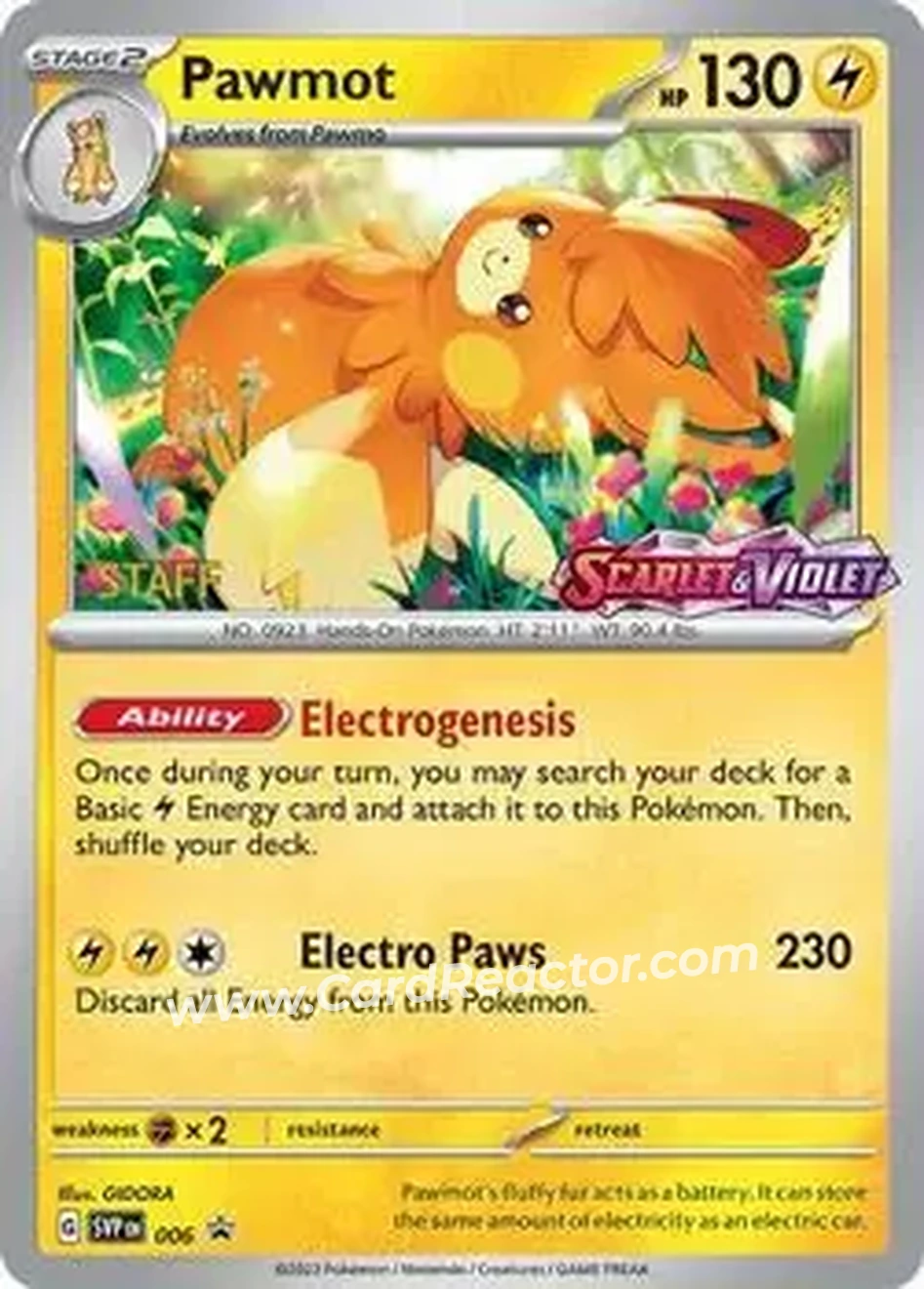 2023-25 Pokémon Scarlet & Violet Black Star Promos #006b - パーモット - Front