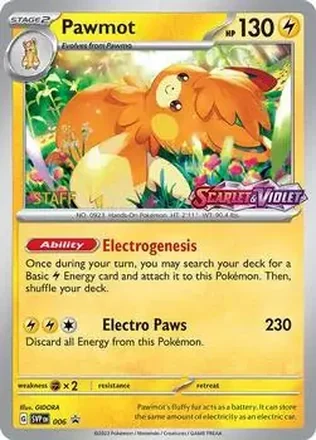 2023-25 Pokémon Scarlet & Violet Black Star Promos #006b - パーモット