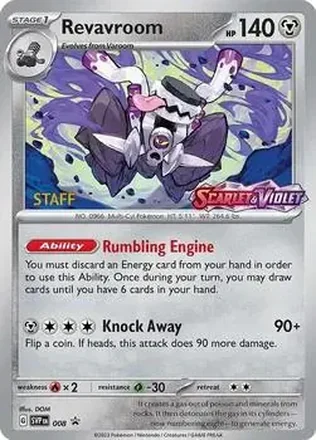 2023-25 Pokémon Scarlet & Violet Black Star Promos #008b - Revavroom
