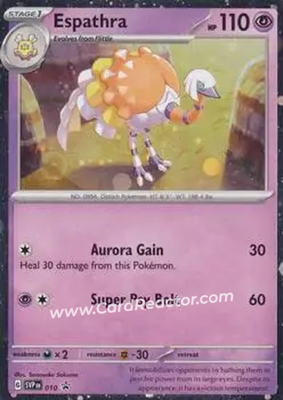 2023-25 Pokémon Scarlet & Violet Black Star Promos #010 - Espathra - Front