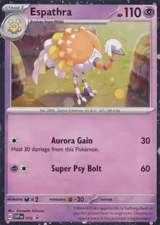 2023-25 Pokémon Scarlet & Violet Black Star Promos #010 - Espathra