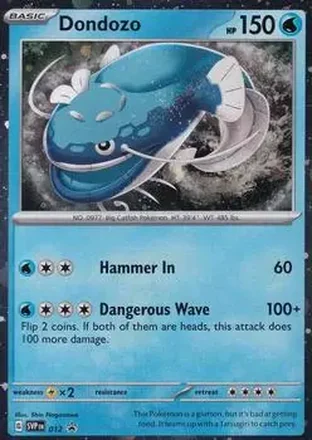 2023-25 Pokémon Scarlet & Violet Black Star Promos #012 Dondozo