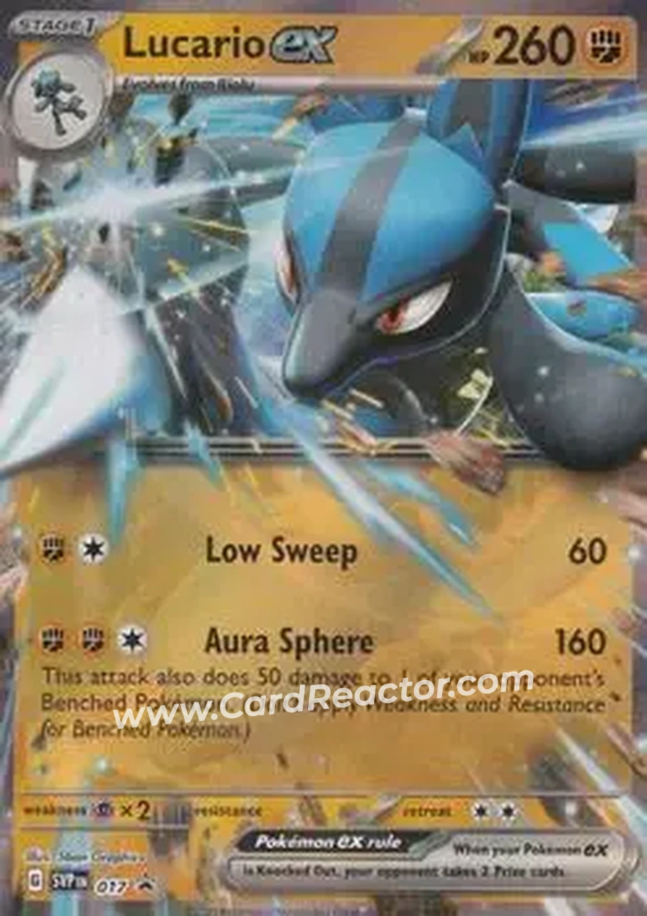 2023-25 Pokémon Scarlet & Violet Black Star Promos #017 - Lucario - Front