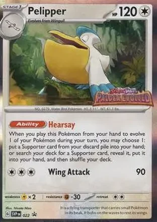 2023-25 Pokémon Scarlet & Violet Black Star Promos #022 - Pelipper
