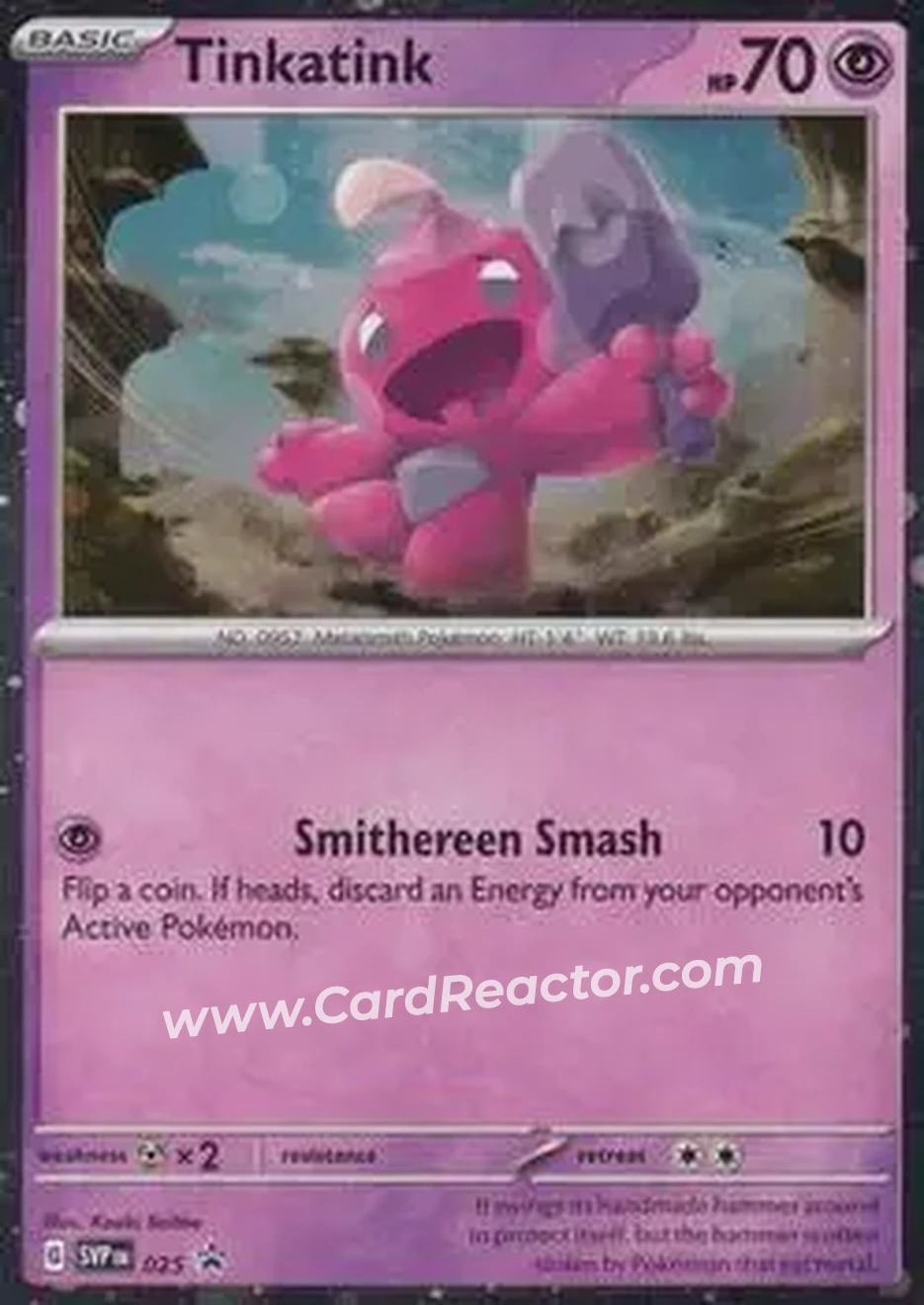 2023-25 Pokémon Scarlet & Violet Black Star Promos #025 - Tinkatink