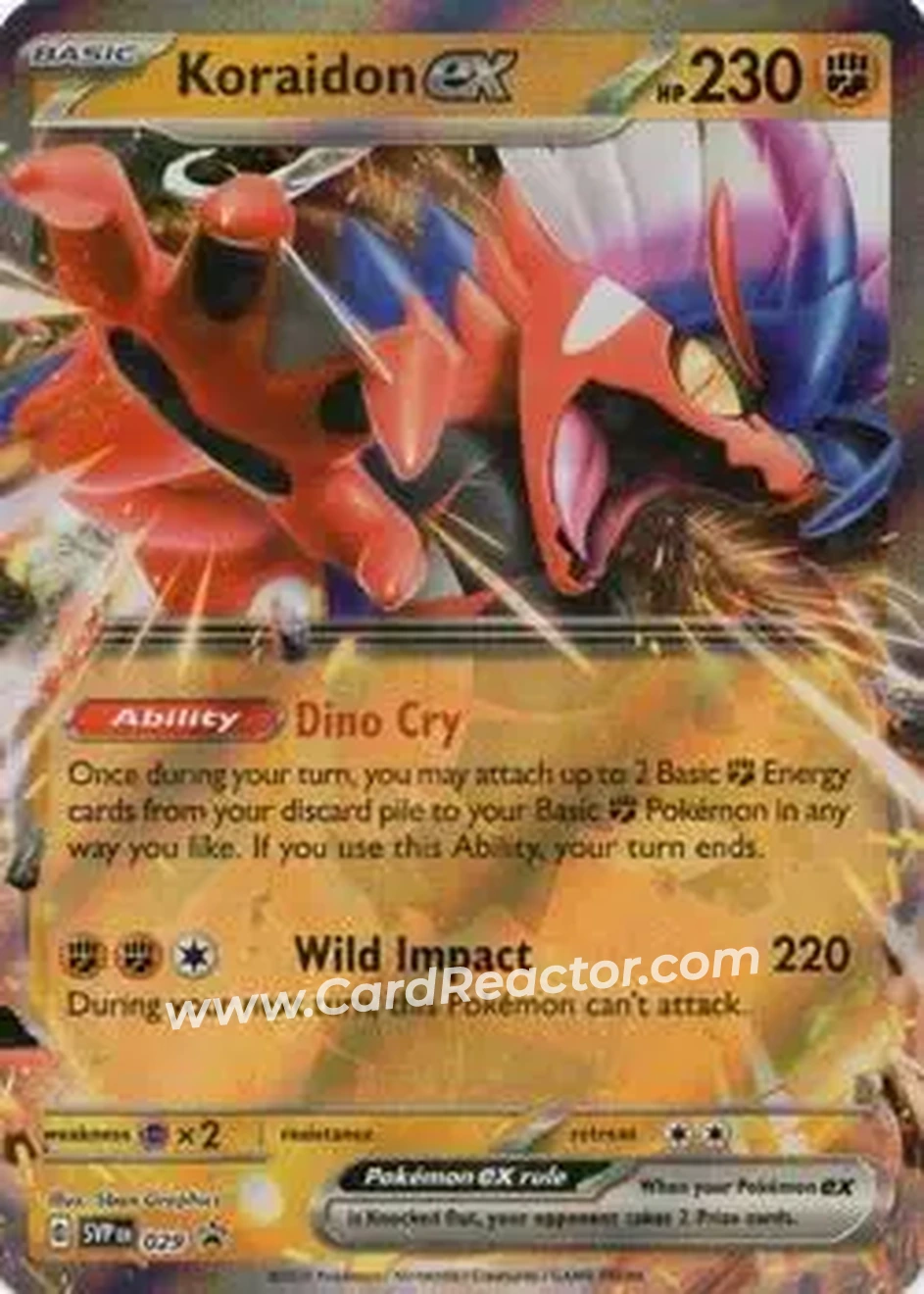 2023-25 Pokémon Scarlet & Violet Black Star Promos #029 - Koraidon - Front