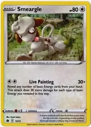 2022 Pokemon McDonald's Match Battle #15/15 - Smeargle