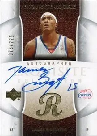 2005-06 Upper Deck Exquisite Collection #92-AP - James Singleton - Los Angeles Clippers