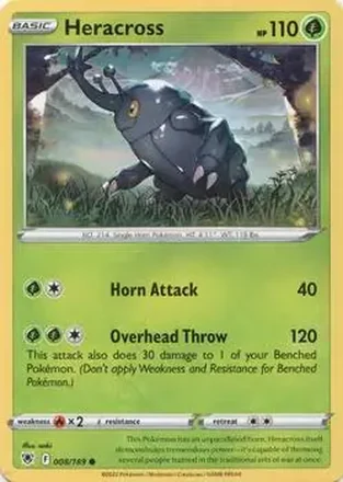 2022 Pokemon Sword & Shield Astral Radiance #008/189 - ヘラクロス